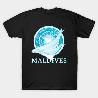 Maldives Republic Humpback Whales T-Shirt